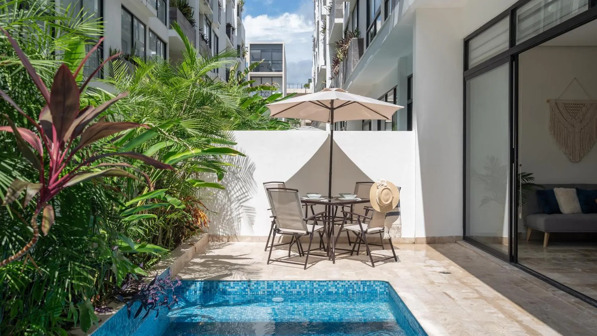 Apartmán Private Pool Retreat Roof Terrace Gym Access Tulum Mexiko