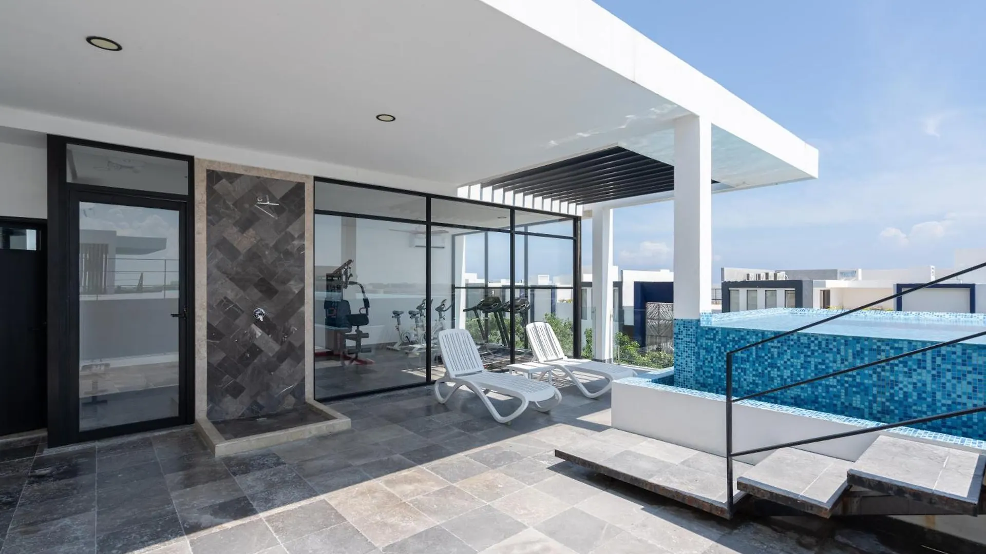 Apartmán Private Pool Retreat Roof Terrace Gym Access Tulum 0*,