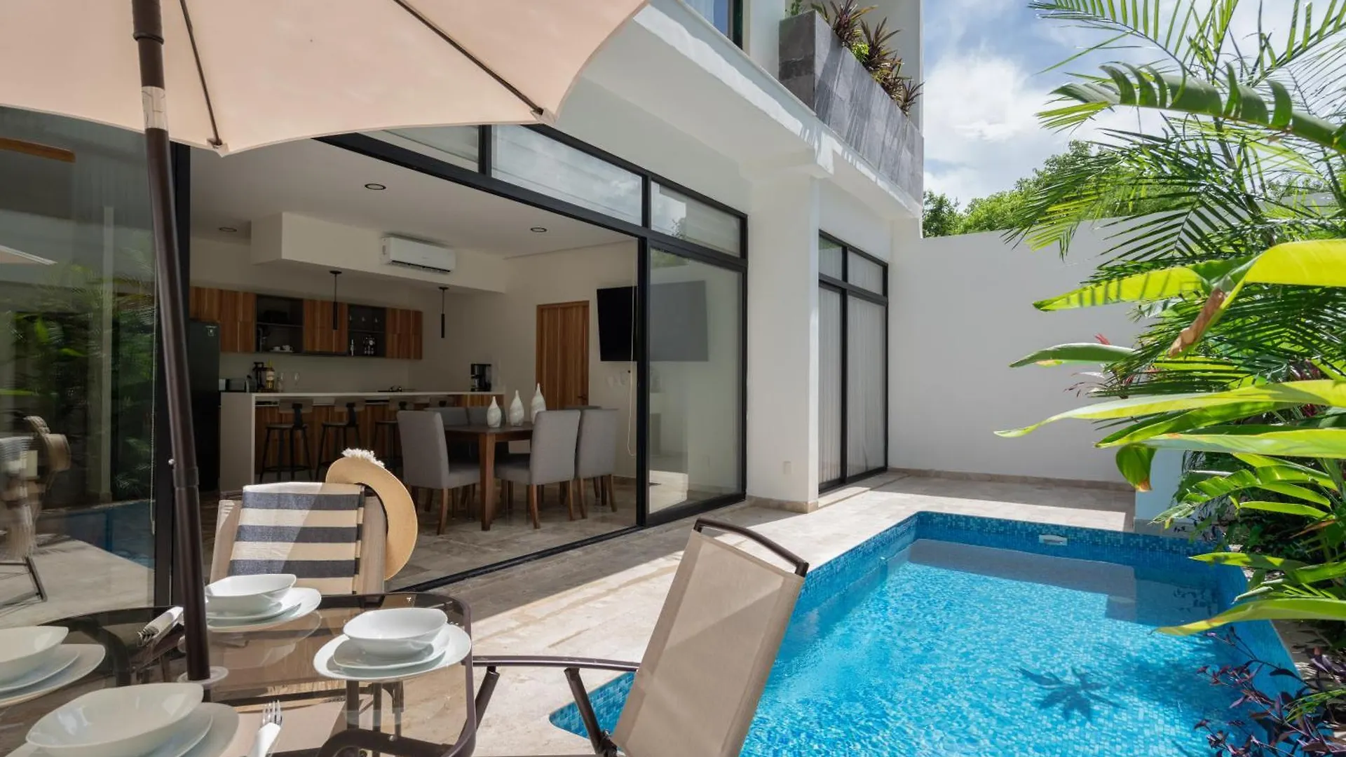Apartmán Private Pool Retreat Roof Terrace Gym Access Tulum