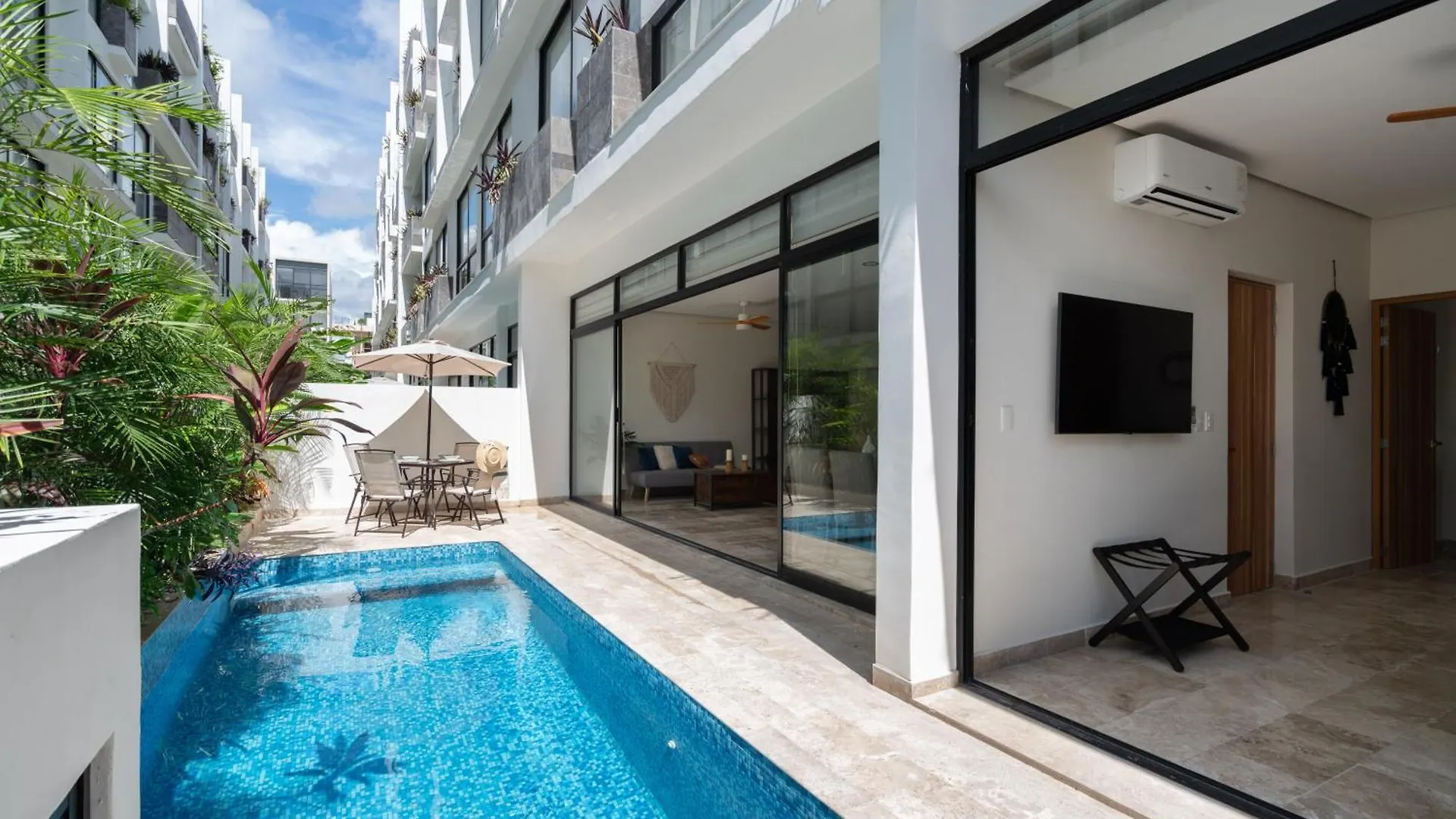 Apartmán Private Pool Retreat Roof Terrace Gym Access Tulum Mexiko